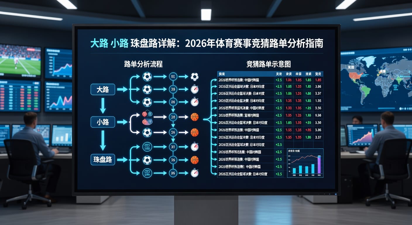 大路 小路 珠盘路详解：体育竞猜走势技巧